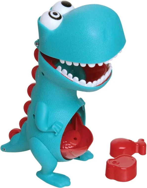 Brinquedo Dino Papa Tudo da Elka com as comidinhas