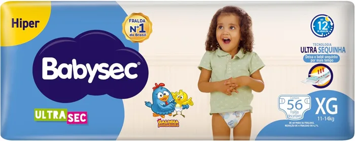 Fralda Babysec Ultrasec Galinha Pintadinha