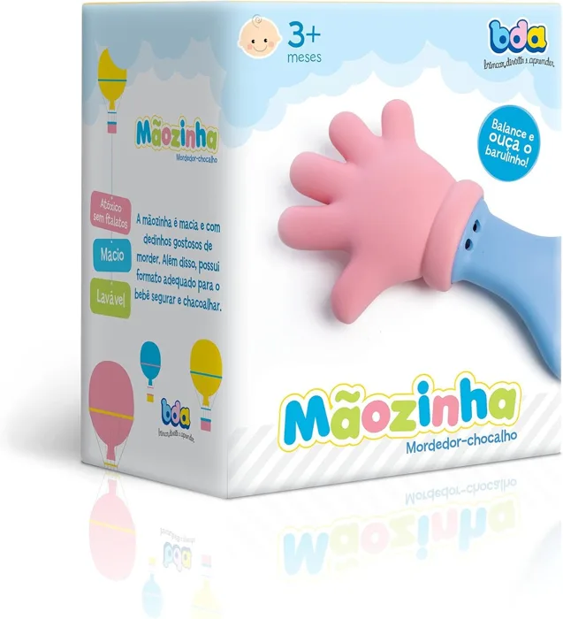 Mordedor Mãozinha com chocalho Toyster