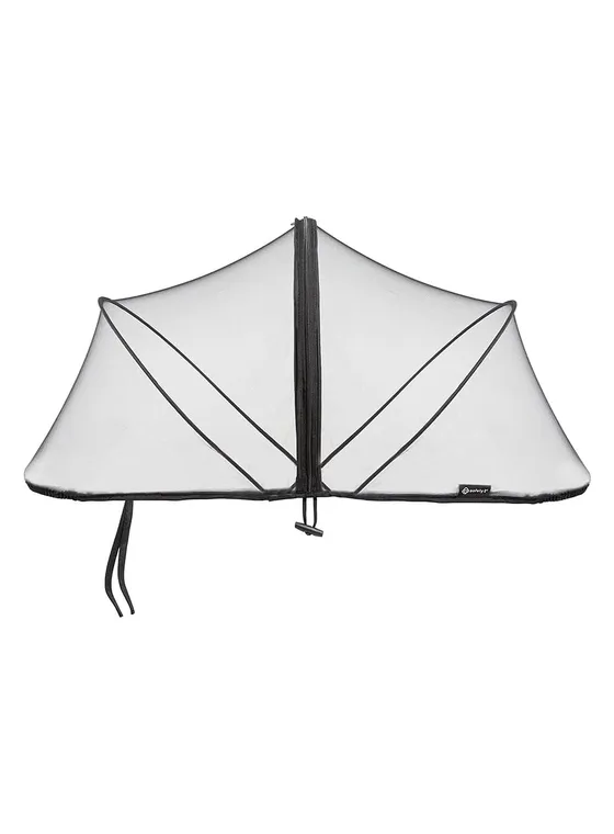 Mosquiteiro Safety 1st preto com arcos e zíper para carrinho de bebê